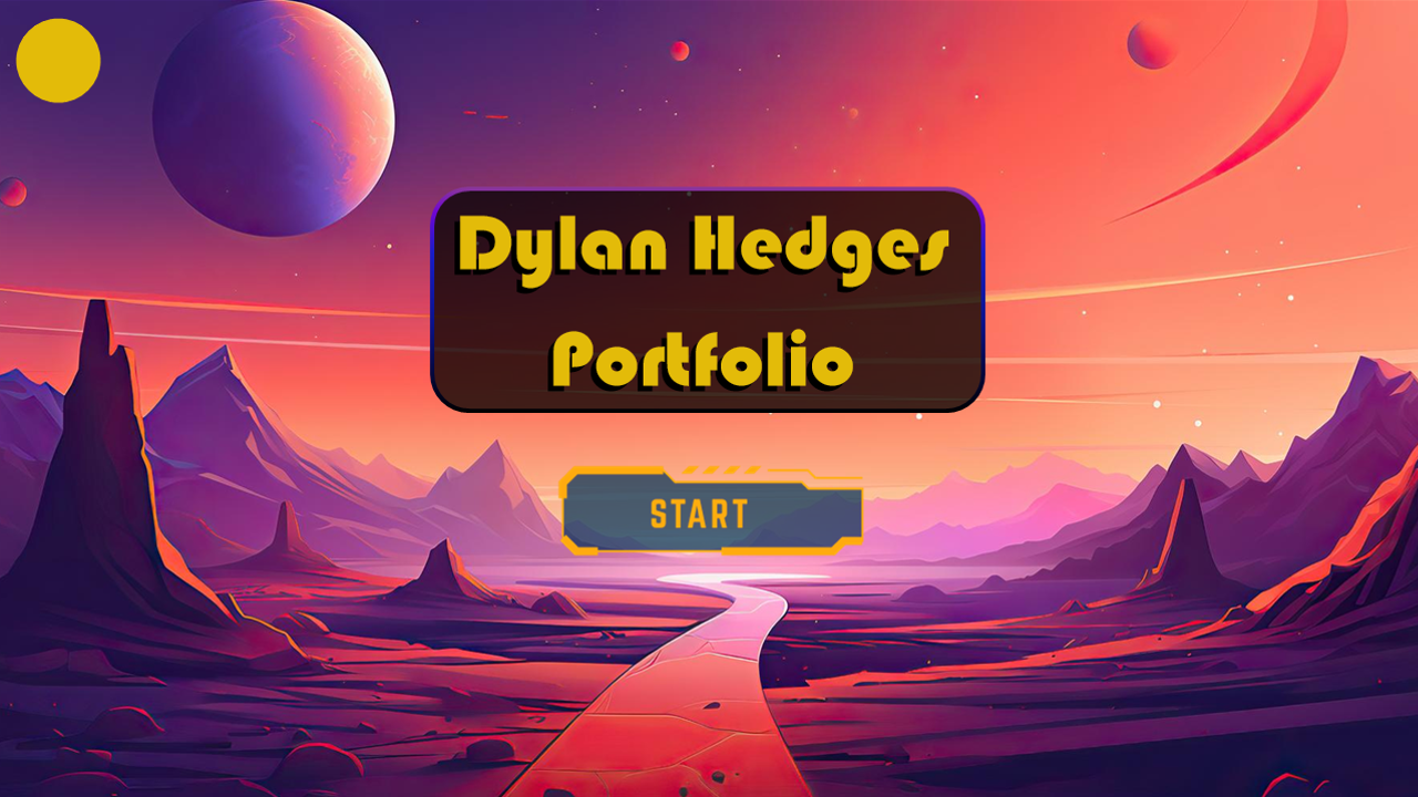 Portfolio game screenshot, select to launch the portfolio game.